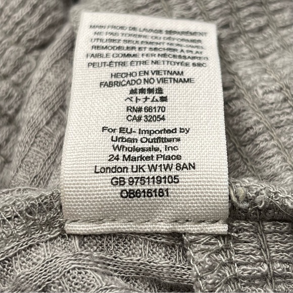 Free People Boulevard Top Textured Ruffle High Neck Taupe Gray, Size M - Picture 12 of 13